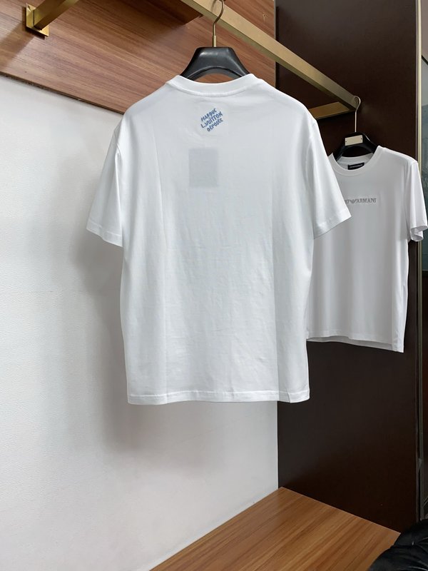 루이비통 남성 순면 라운드넥 반팔 티셔츠 001-216341