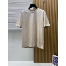 루이비통 남성 순면 라운드넥 반팔 티셔츠 001-216350