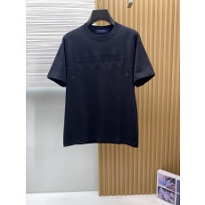 루이비통 남성 코튼 라운드넥 반팔 티셔츠 001-216366