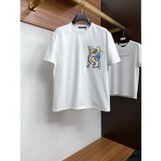 루이비통 남성 코튼 라운드넥 반팔 티셔츠 001-216377