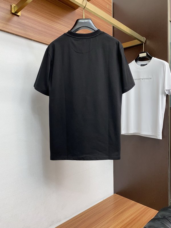루이비통 남성 면 라운드넥 반팔 티셔츠 001-216380