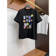 루이비통 남성 면 라운드넥 반팔 티셔츠 001-216380