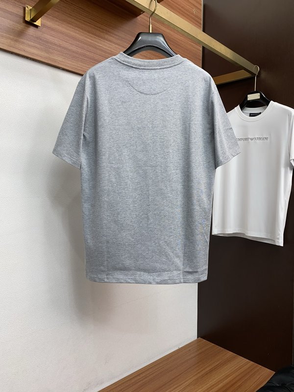 루이비통 남성 순면 라운드넥 반팔 티셔츠 001-216386