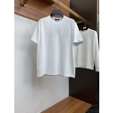루이비통 남성 순면 라운드넥 반팔 티셔츠 001-216388
