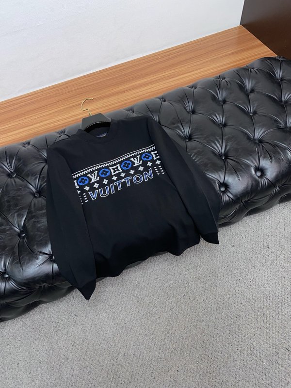 루이비통 남성 라운드넥 긴팔 티셔츠 001-216393
