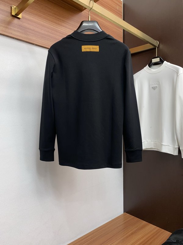 루이비통 남성 라운드넥 긴팔 티셔츠 001-216393