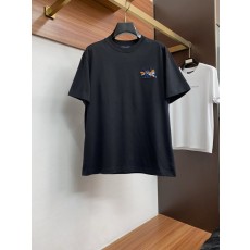 루이비통 남성 코튼 라운드넥 반팔 티셔츠 001-216403