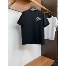 루이비통 남성 코튼 라운드넥 반팔 티셔츠 001-216406