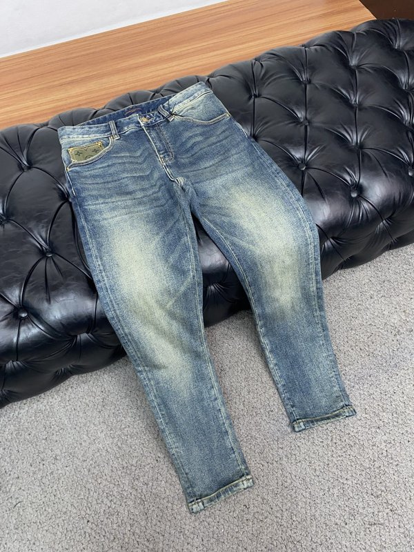 루이비통 남성 슬림 스트레이트 진 001-216411