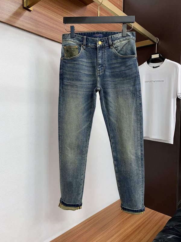 루이비통 남성 슬림 스트레이트 진 001-216411