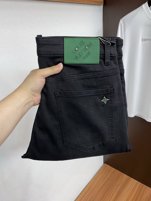 루이비통 남성용 고탄력 수입 데님 팬츠 001-216412