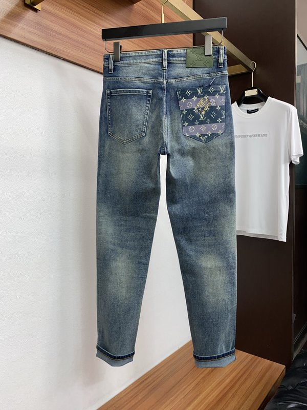 루이비통 남성 슬림 스트레이트 진 001-216417