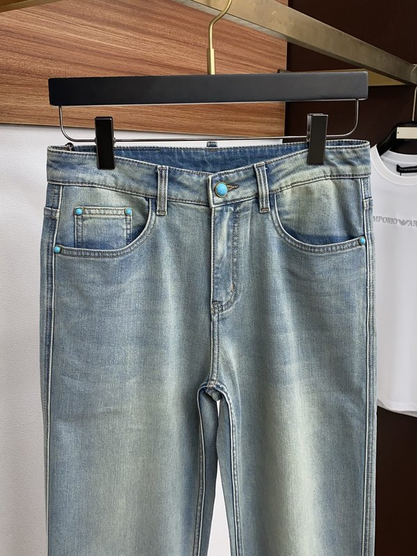 루이비통 남성 하이스트레치 수입 데님 팬츠 001-216418