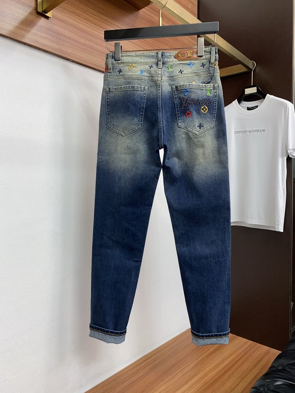 루이비통 남성 슬림 스트레이트 진 001-216419