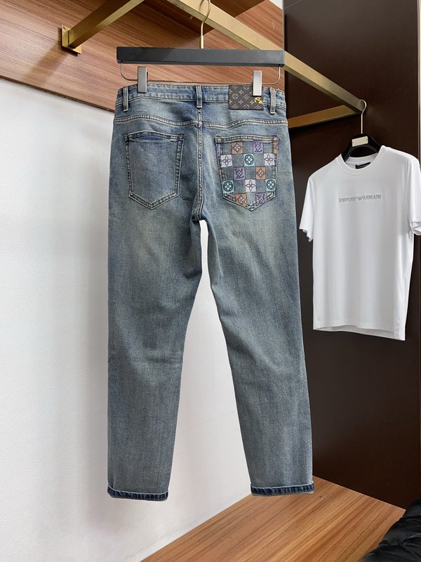 루이비통 남성 하이스트레치 데님 진 001-216421