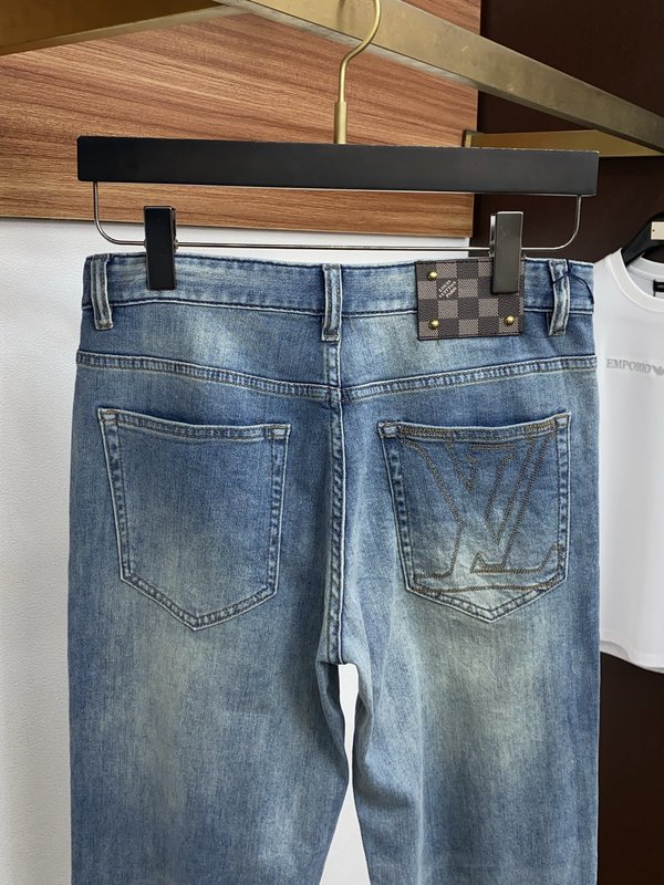 루이비통 남성 슬림 스트레이트 진 001-216422