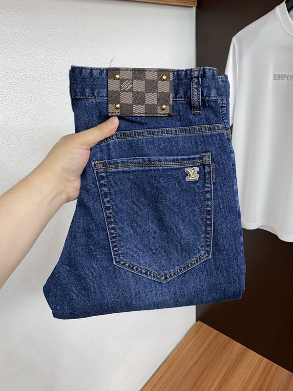 루이비통 남성 슬림 스트레이트 진 001-216423