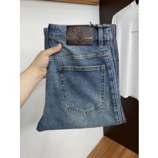 루이비통 남성용 고탄력 수입 데님 팬츠 001-216424