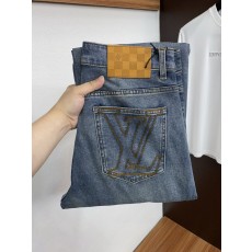 루이비통 남성용 고탄력 수입 데님 팬츠 001-216425