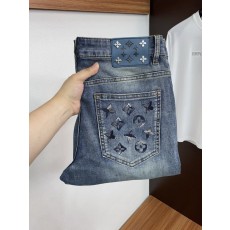 루이비통 남성용 고탄력 수입 데님 팬츠 001-216426