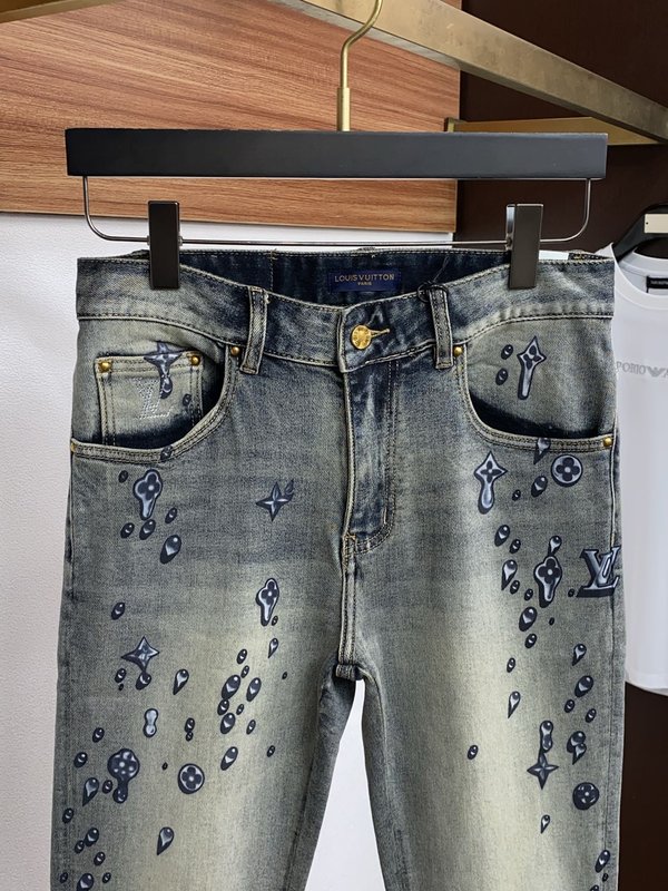 루이비통 남성 슬림 스트레이트 진 001-216430