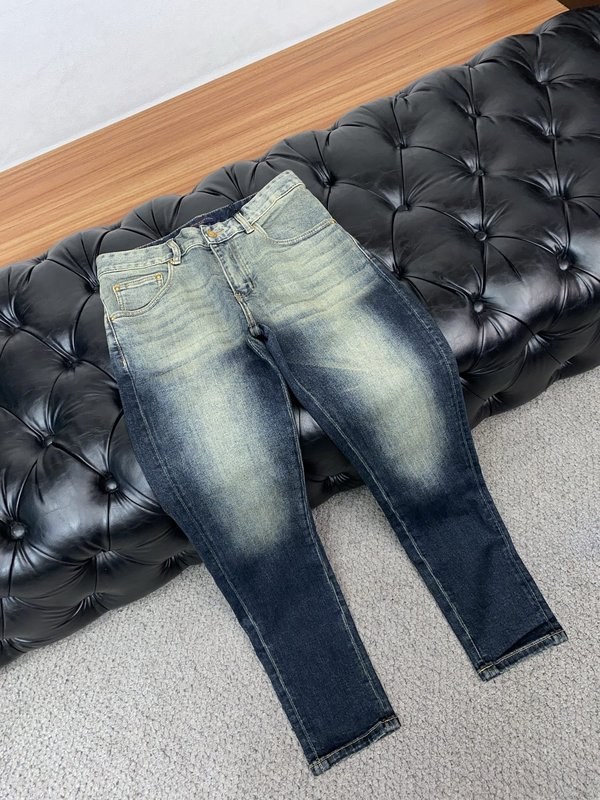 루이비통 남성 슬림 스트레이트 진 001-216432