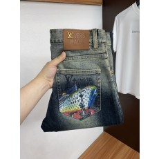 루이비통 남성 슬림 스트레이트 진 001-216432