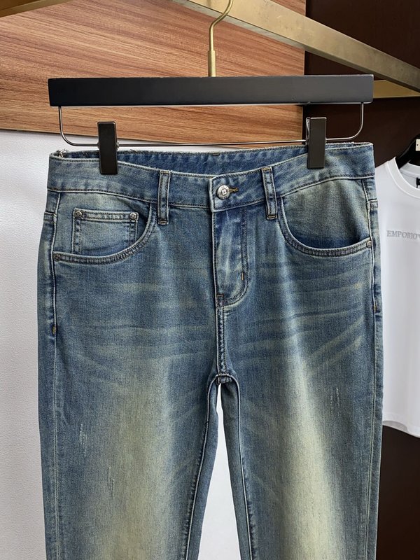 루이비통 남성 하이스트레치 데님 팬츠 001-216434