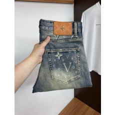 루이비통 남성용 고탄력 수입 데님 팬츠 001-216436