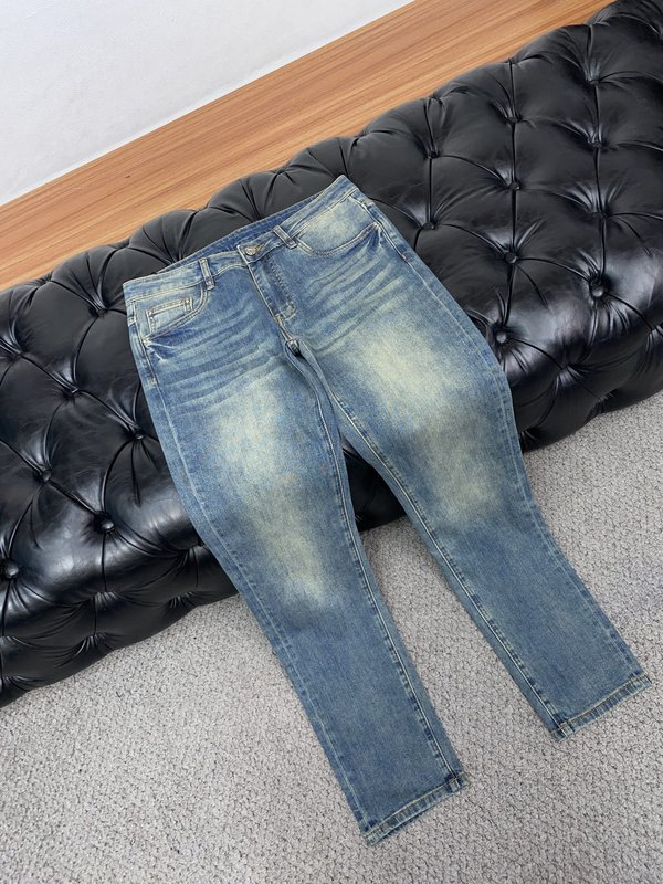 루이비통 남성용 고탄력 수입 데님 팬츠 001-216437