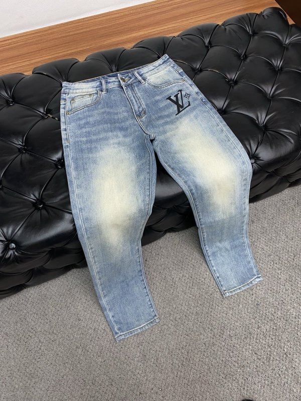 루이비통 남성 가을 겨울 캐주얼 데님 팬츠 001-216438