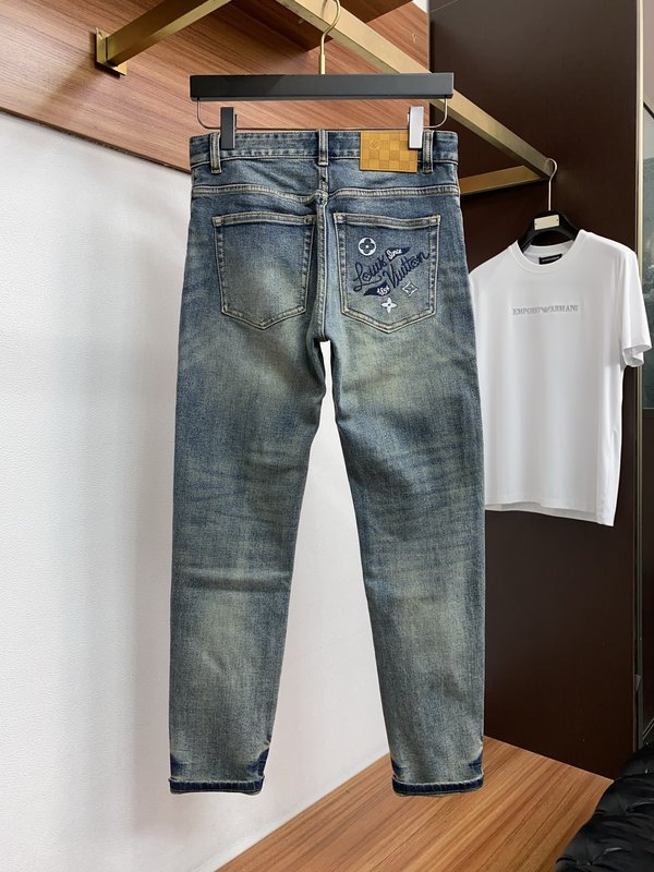 루이비통 남성 슬림 스트레이트 진 001-216439