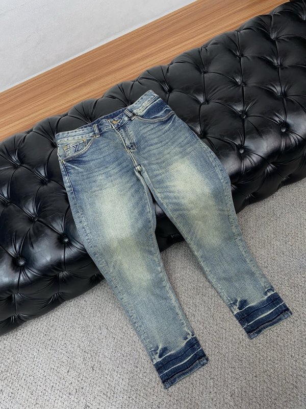 루이비통 남성 슬림 스트레이트 진 001-216439
