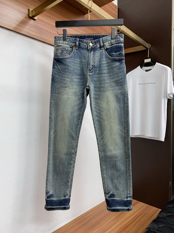루이비통 남성 슬림 스트레이트 진 001-216439