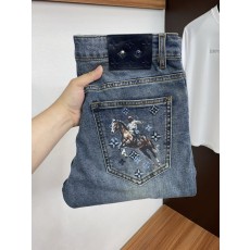 루이비통 남성용 고탄력 수입 데님 팬츠 001-216440