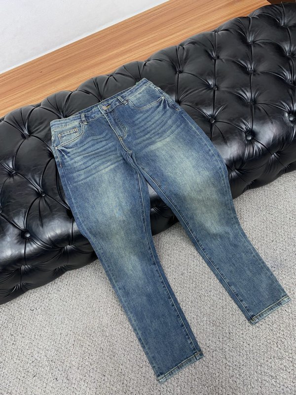루이비통 남성용 고탄력 수입 데님 팬츠 001-216442