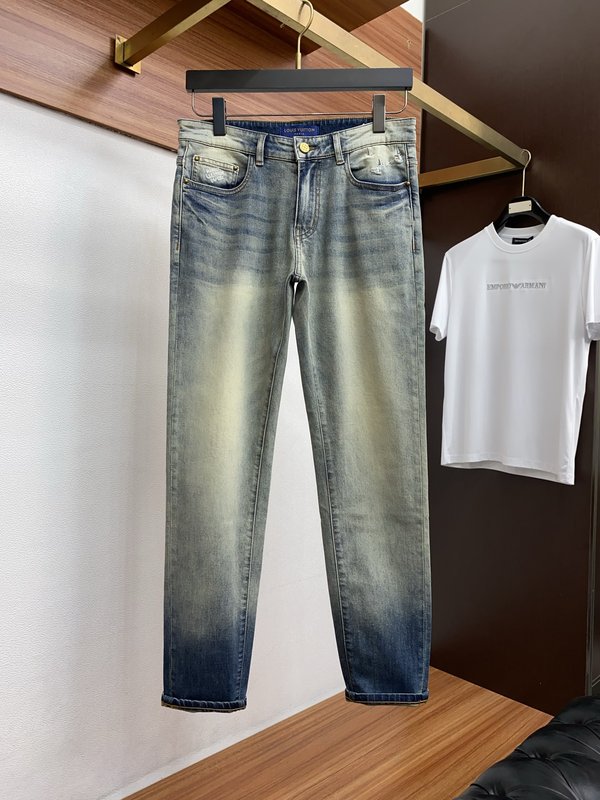 루이비통 남성 슬림 스트레이트 진 001-216444