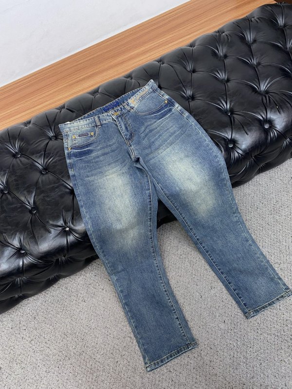 루이비통 남성 슬림 스트레이트 진 001-216445