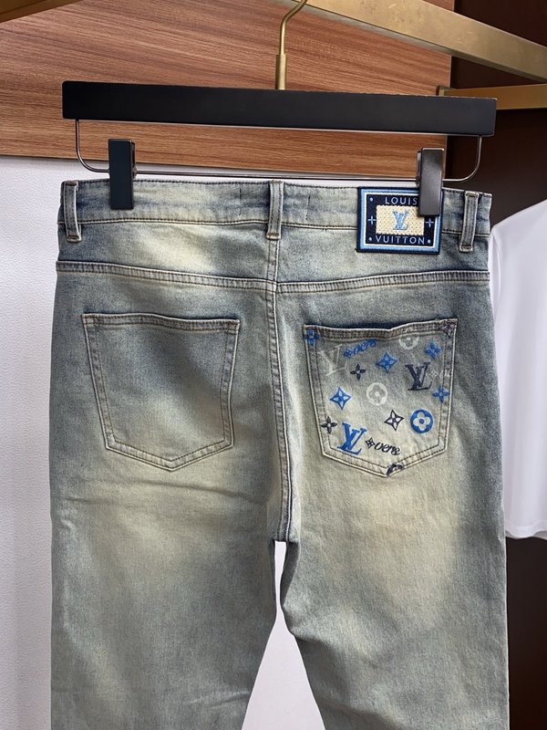 루이비통 남성 슬림 스트레이트 진 001-216446
