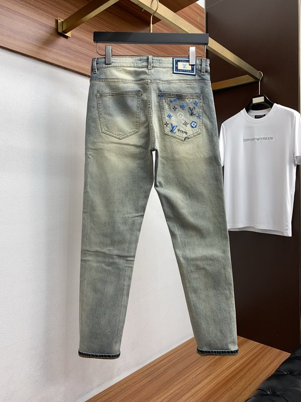 루이비통 남성 슬림 스트레이트 진 001-216446
