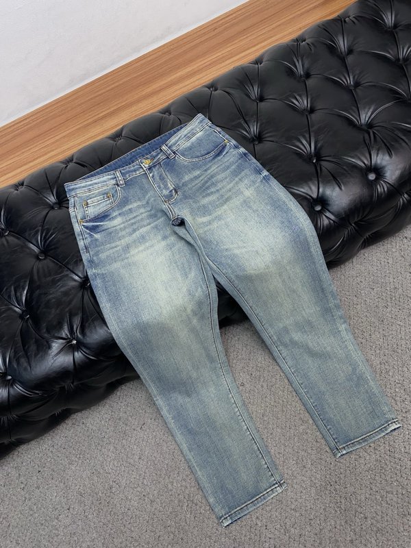 루이비통 남성용 고탄력 수입 데님 팬츠 001-216447