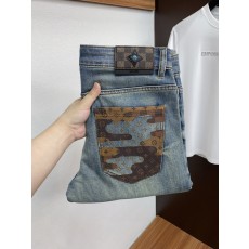 루이비통 남성용 고탄력 수입 데님 팬츠 001-216447