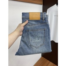 루이비통 남성용 고탄력 수입 데님 팬츠 001-216449