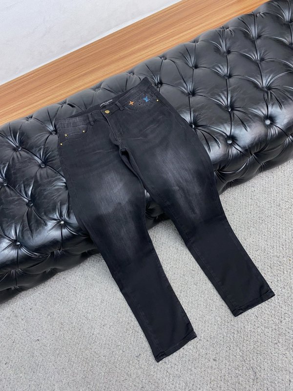 루이비통 남성 슬림 스트레이트 진 001-216450