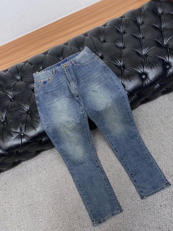 루이비통 남성 슬림 스트레이트 진 001-216451