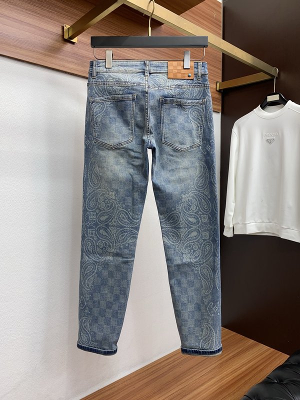 루이비통早春 하이스트레치 수입 데님 팬츠 001-216453