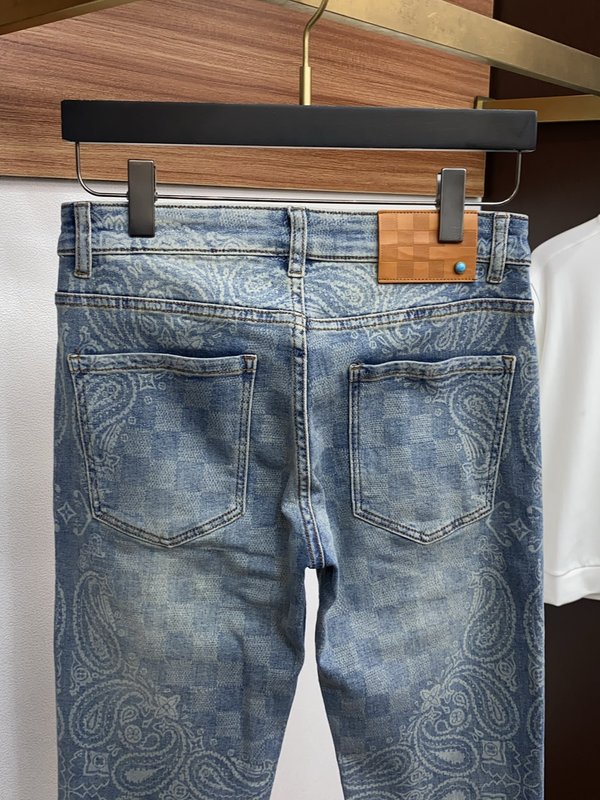루이비통早春 하이스트레치 수입 데님 팬츠 001-216453