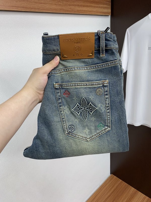 루이비통 남성 하이스트레치 수입 데님 팬츠 001-216454