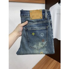 루이비통 남성용 고탄력 수입 데님 팬츠 001-216457