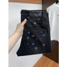 루이비통 남성용 고탄력 수입 데님 팬츠 001-216460